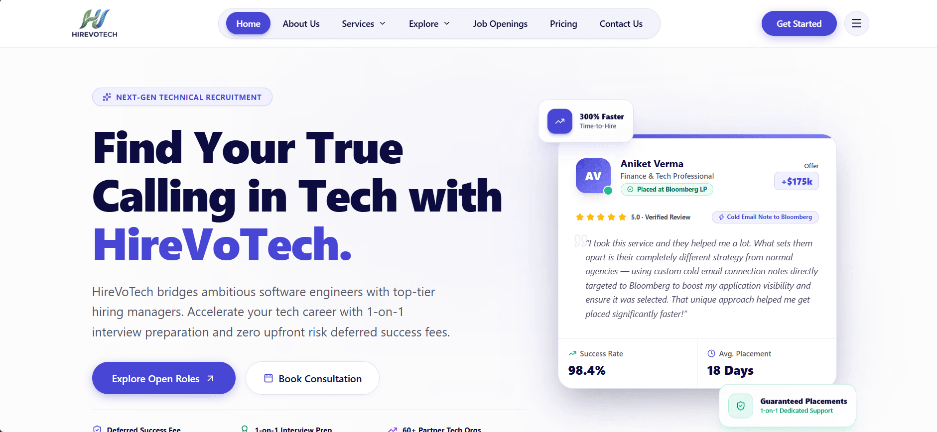 HireVoTech - Technical recruitment and career advisory platform...