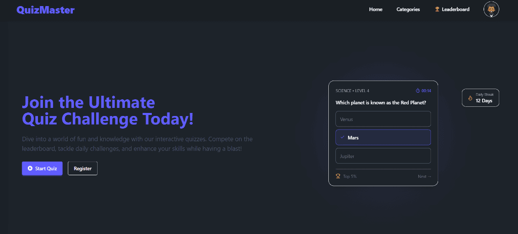 Quiz Master Turbo - A real-time comprehensive quiz platform with live ...